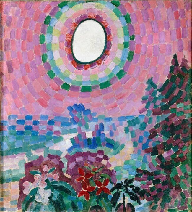 Paysage au disque Robert Delaunay