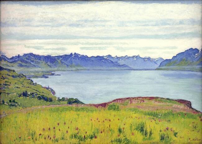 Paysage au lac de Genève Ferdinand Hodler