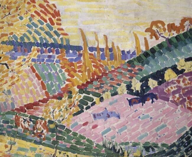Paysage aux vaches Robert Delaunay
