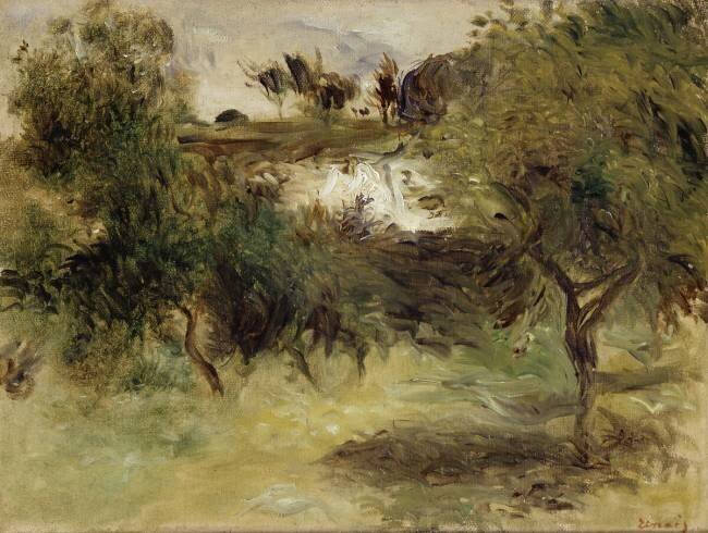 Paysage avec arbres Auguste Renoir