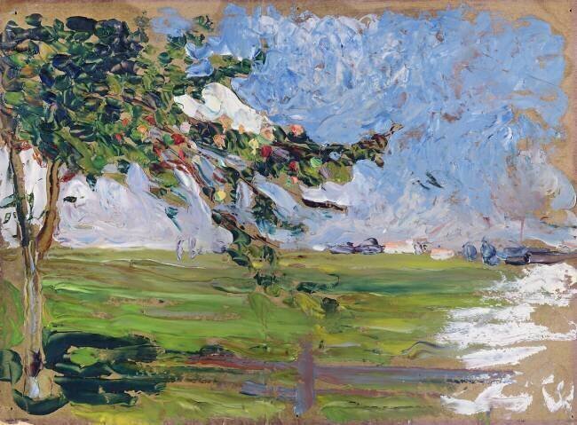 Paysage avec un pommier Wassily Kandinsky