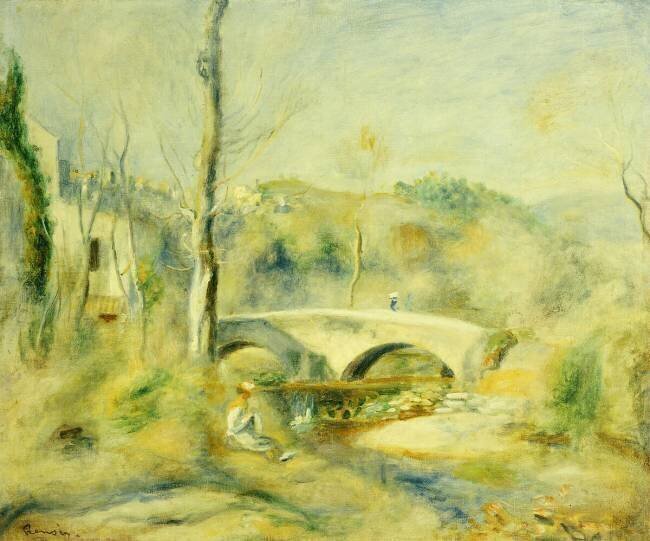 Paysage avec un pont Auguste Renoir
