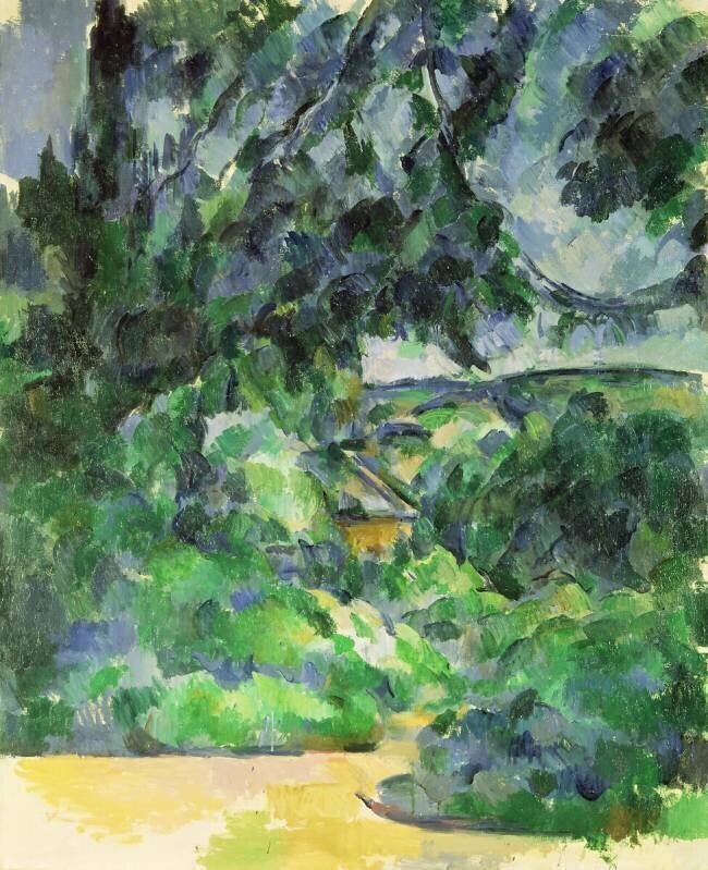 Paysage bleu Paul Cézanne