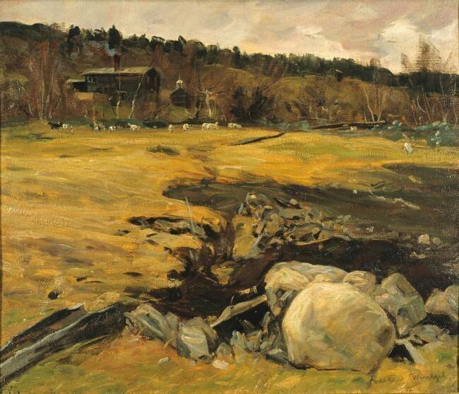 Paysage d'automne Gustav Wentzel
