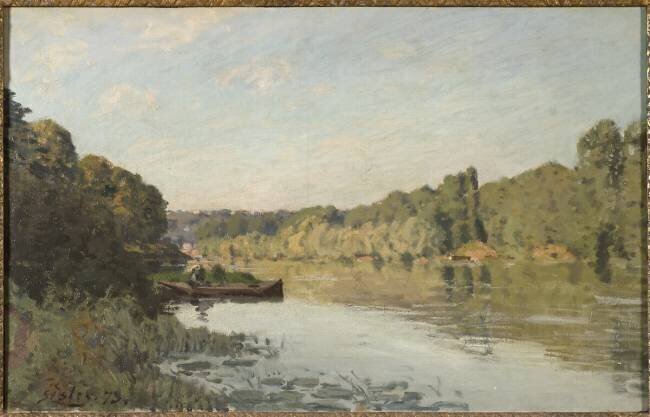 Paysage de Bougival Alfred Sisley