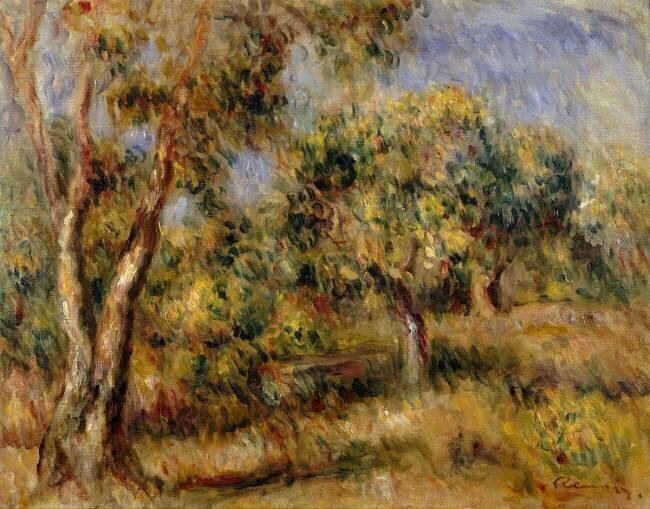 Paysage de Cagnes Auguste Renoir