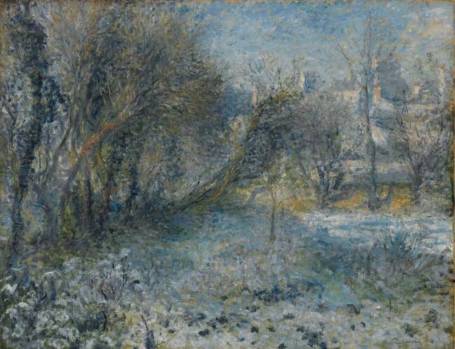 Paysage de neige Auguste Renoir