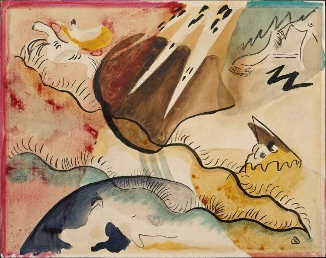 Paysage de pluie Wassily Kandinsky