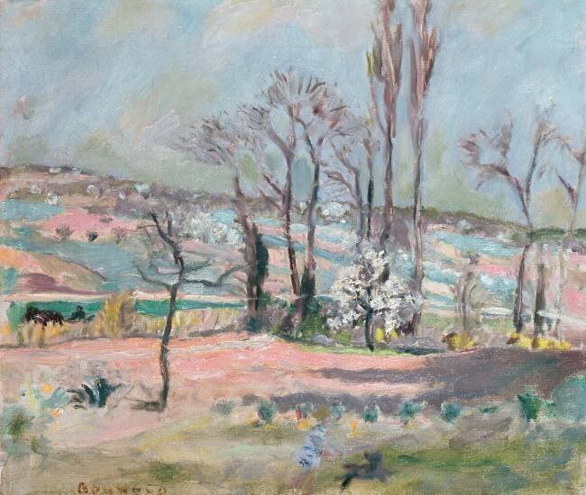 Paysage de printemps Pierre Bonnard