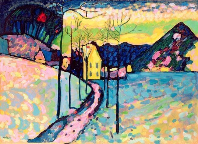 Paysage d'hiver Wassily Kandinsky