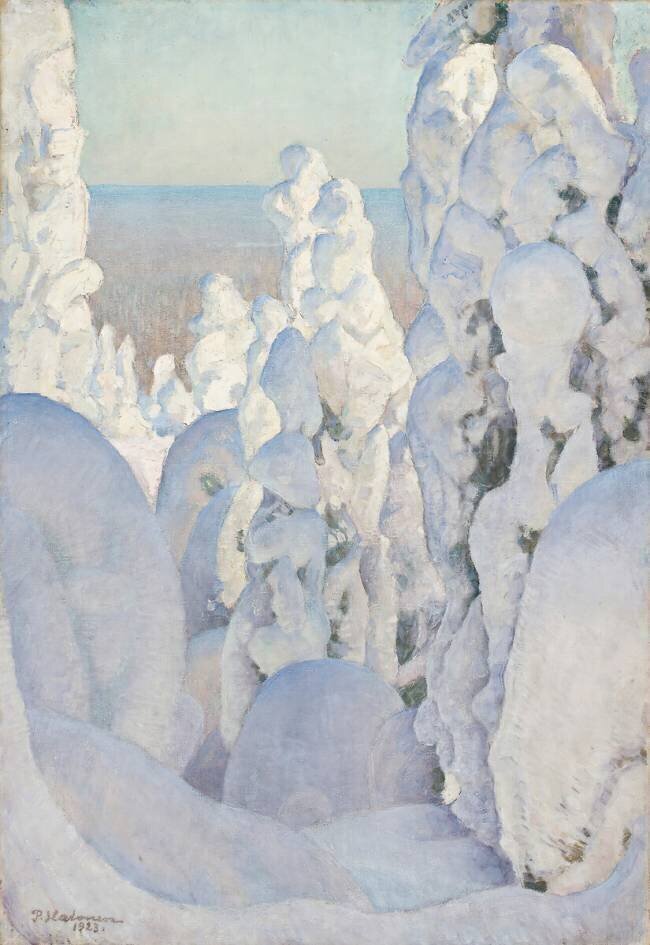 Paysage d'hiver à Kinahmi Pekka Halonen