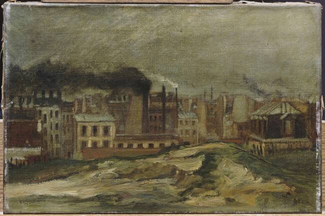 Paysage d'usines Théophile Alexandre Steinlen