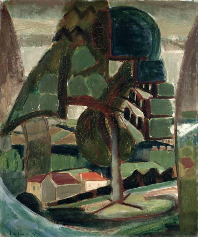 Paysage à Meulon-Hardricourt Henri Le Fauconnier