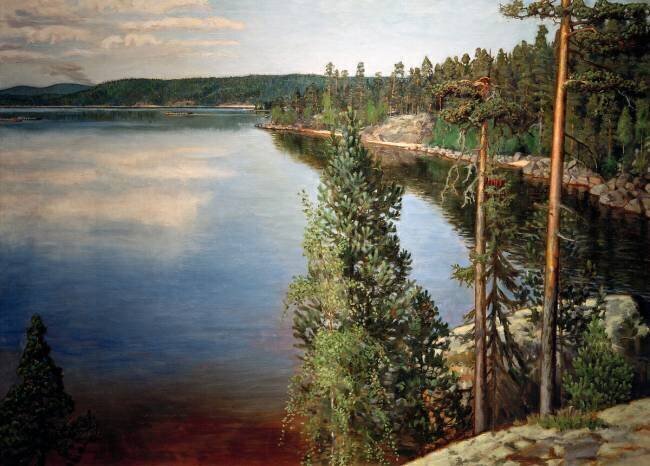 Paysage à Ruovesi Akseli Gallen-Kallela