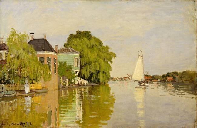 Paysage à Zaandam Claude Monet