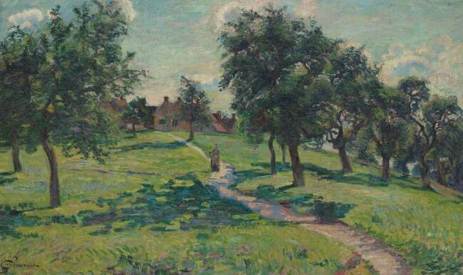Paysage en Normandie : les pommiers Armand Guillaumin