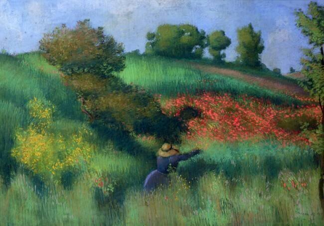 Paysage fleuri Aristide Maillol