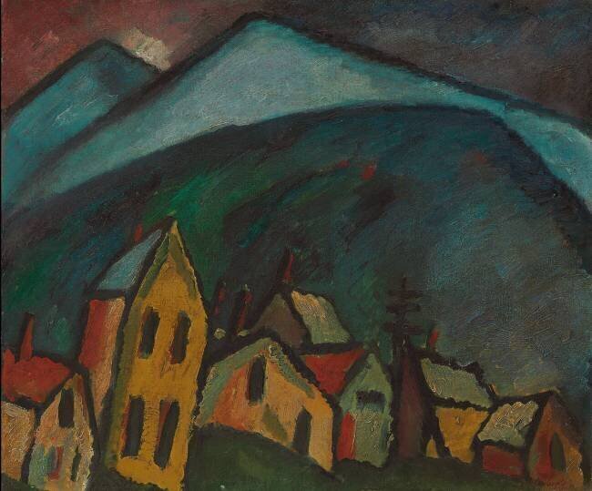 Paysage Montagnard avec Maisons Alexej von Jawlensky