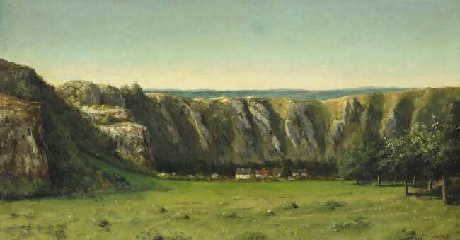 Paysage rocheux aux environs de Flagey Gustave Courbet