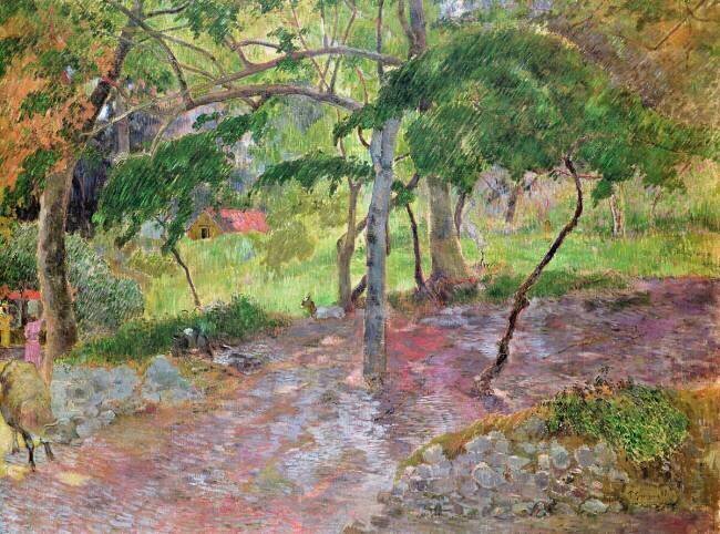 Paysage tropical Paul Gauguin