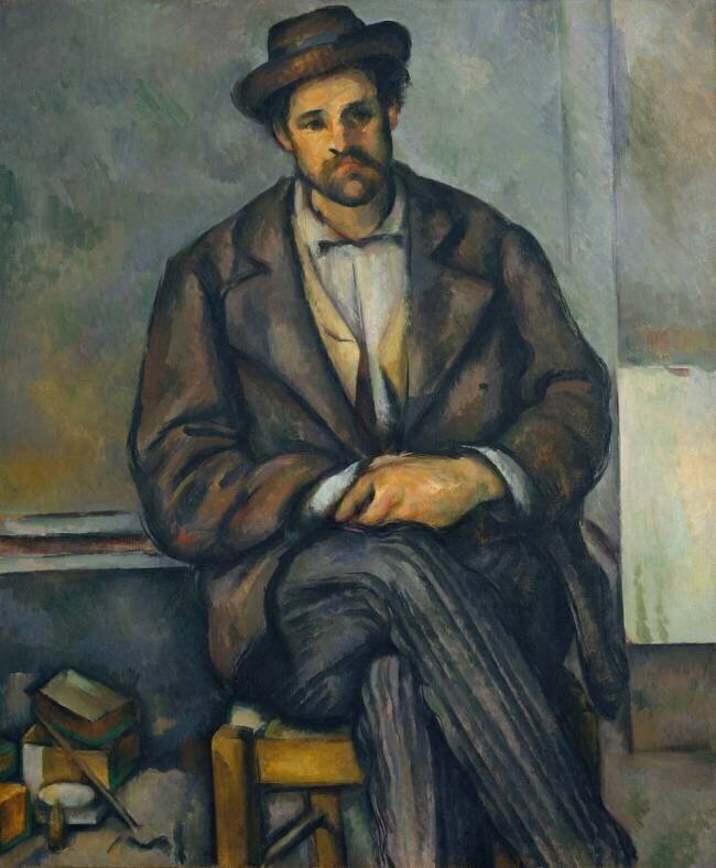 Paysan assis Paul Cézanne