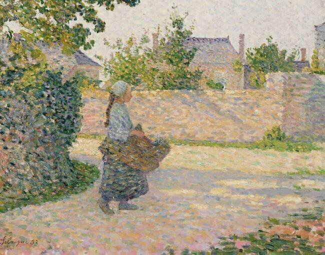 Paysanne retournant au village Henri Lebasque