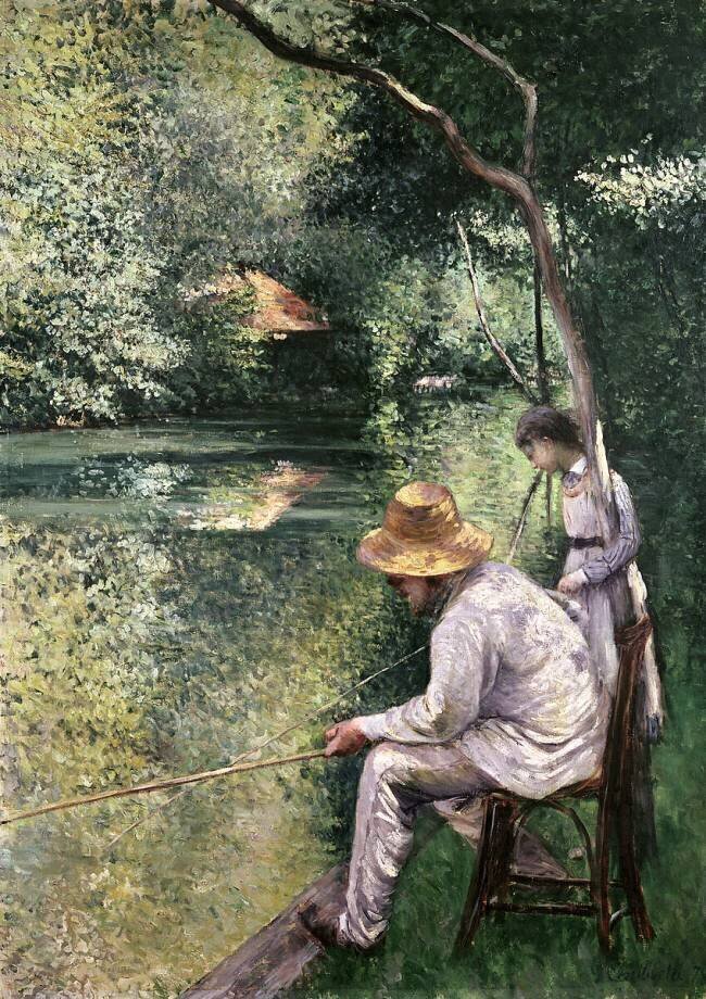Pêche à la ligne Gustave Caillebotte