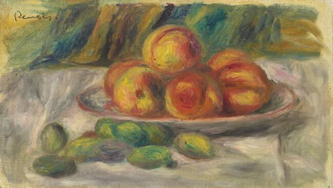Pêches et amandes Auguste Renoir