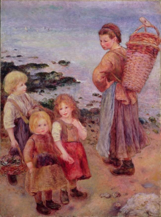 Pêcheurs de moules à Berneval Auguste Renoir