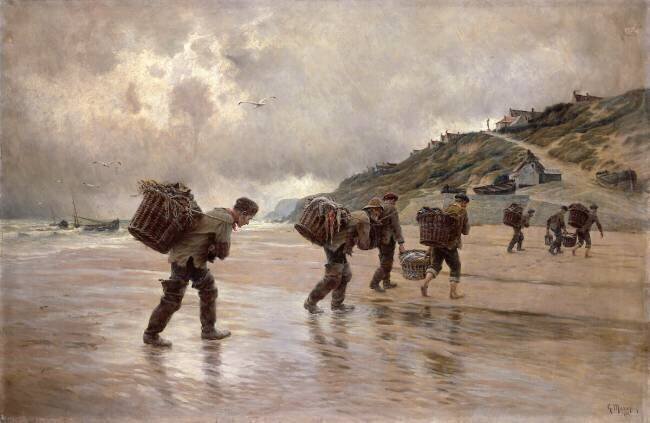 Pêcheurs d'Equihen (Pas-de-Calais) Georges Philibert Charles Maroniez