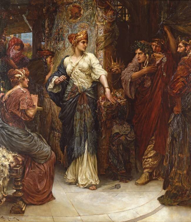 Penelope and the Suitors Victor John Robertson