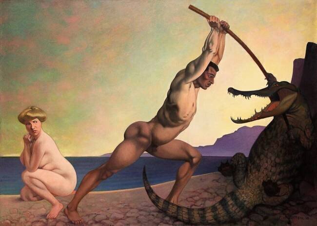 Persée terrassant le dragon Félix Vallotton