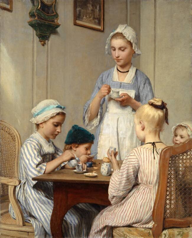 Petit-déjeuner pour les enfants Albert Anker
