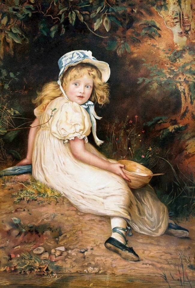 Petite Miss Muffet John Everett Millais