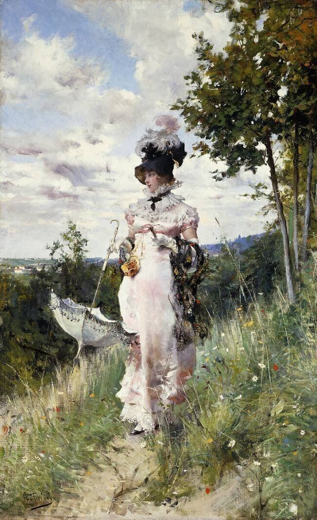 Petite promenade estivale Giovanni Boldini