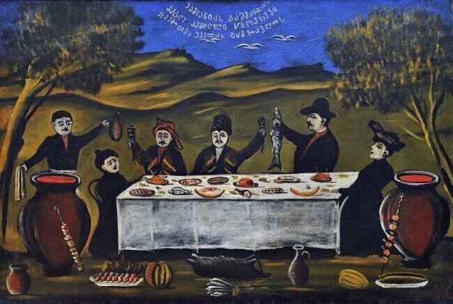 Pique-Nique familial Niko Pirosmani