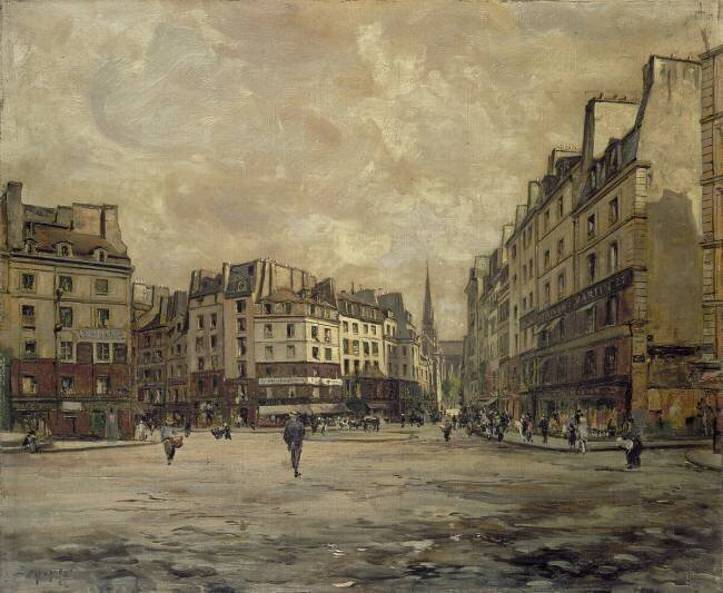 Place Maubert Emmanuel Lansyer