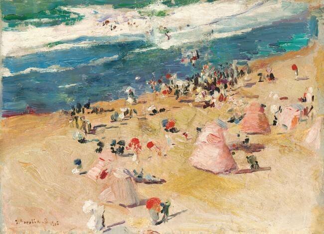 Plage de Biarritz Joaquin Sorolla y Bastida