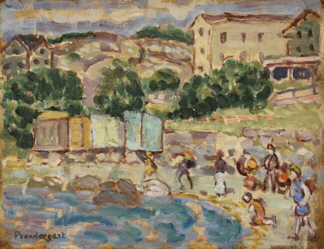 Plage et village Maurice Brazil Prendergast