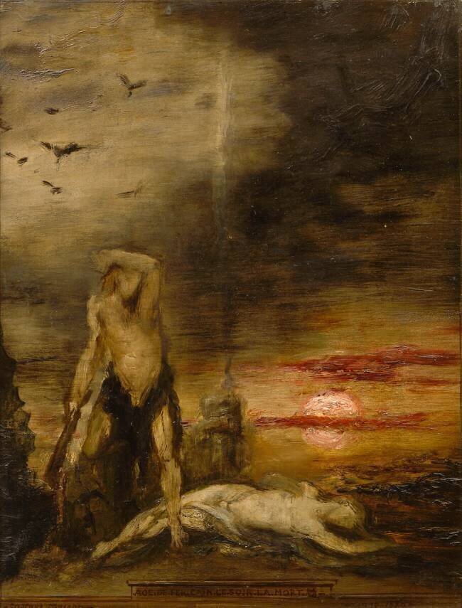 Polyptique : La Vie de l'humanité Gustave Moreau