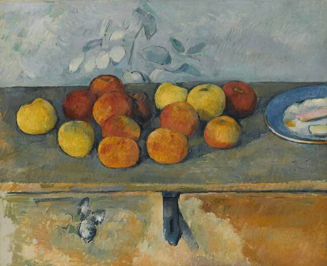Pommes et biscuits Paul Cézanne