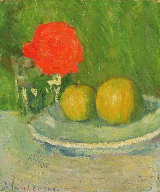 Pommes et une Rose Alexej von Jawlensky