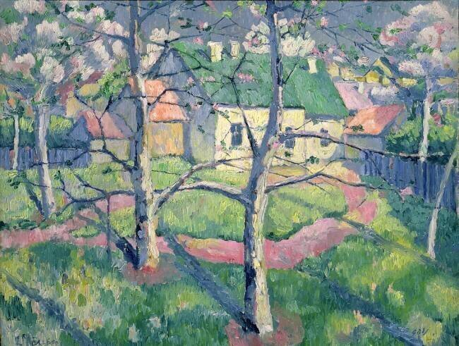 Pommiers en fleurs Kazimir Malevitch