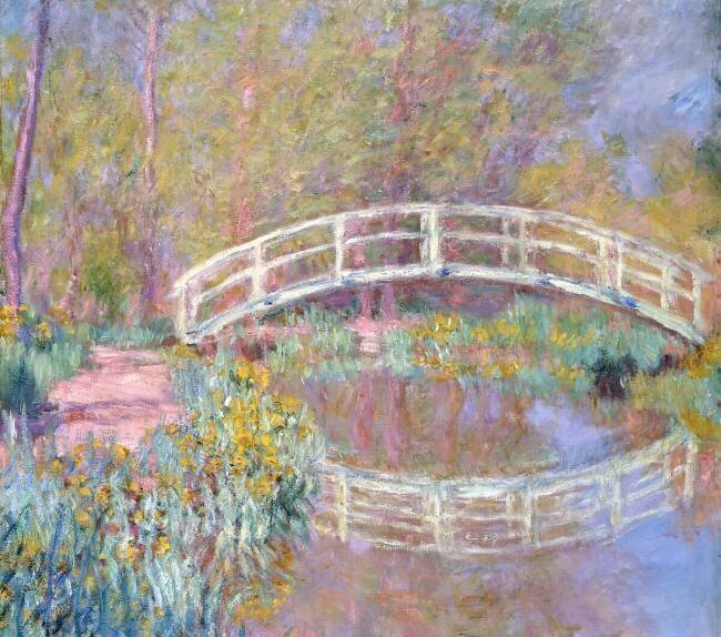 Pont dans le jardin de Monet Claude Monet