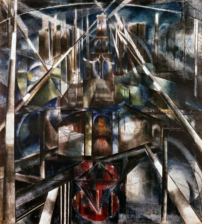 Pont de Brooklyn, 1919-1920  Joseph Stella