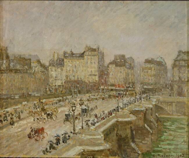 Pont Neuf, effet de neige, 2ème série Camille Pissarro