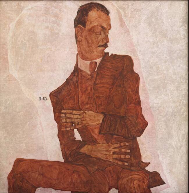 Portrait d'Arthur Roessler Egon Schiele