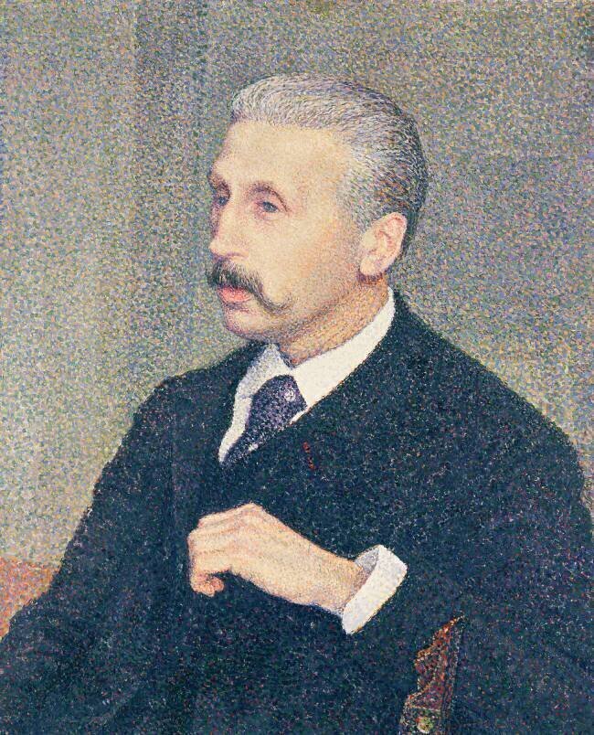 Portrait d'Auguste Descamps Theo van Rysselberghe