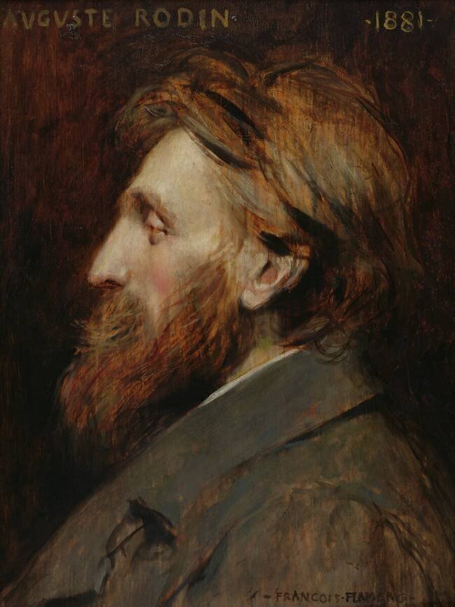 Portrait d'Auguste Rodin François Flameng