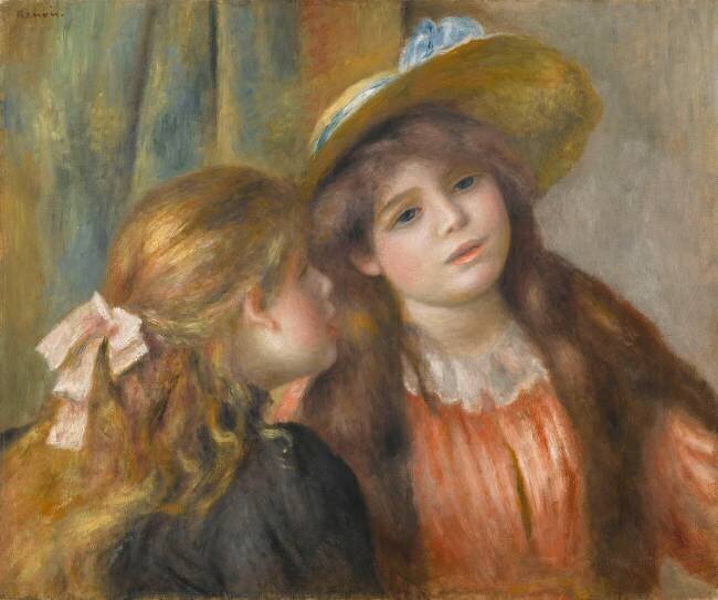 Portrait de deux fillettes Auguste Renoir